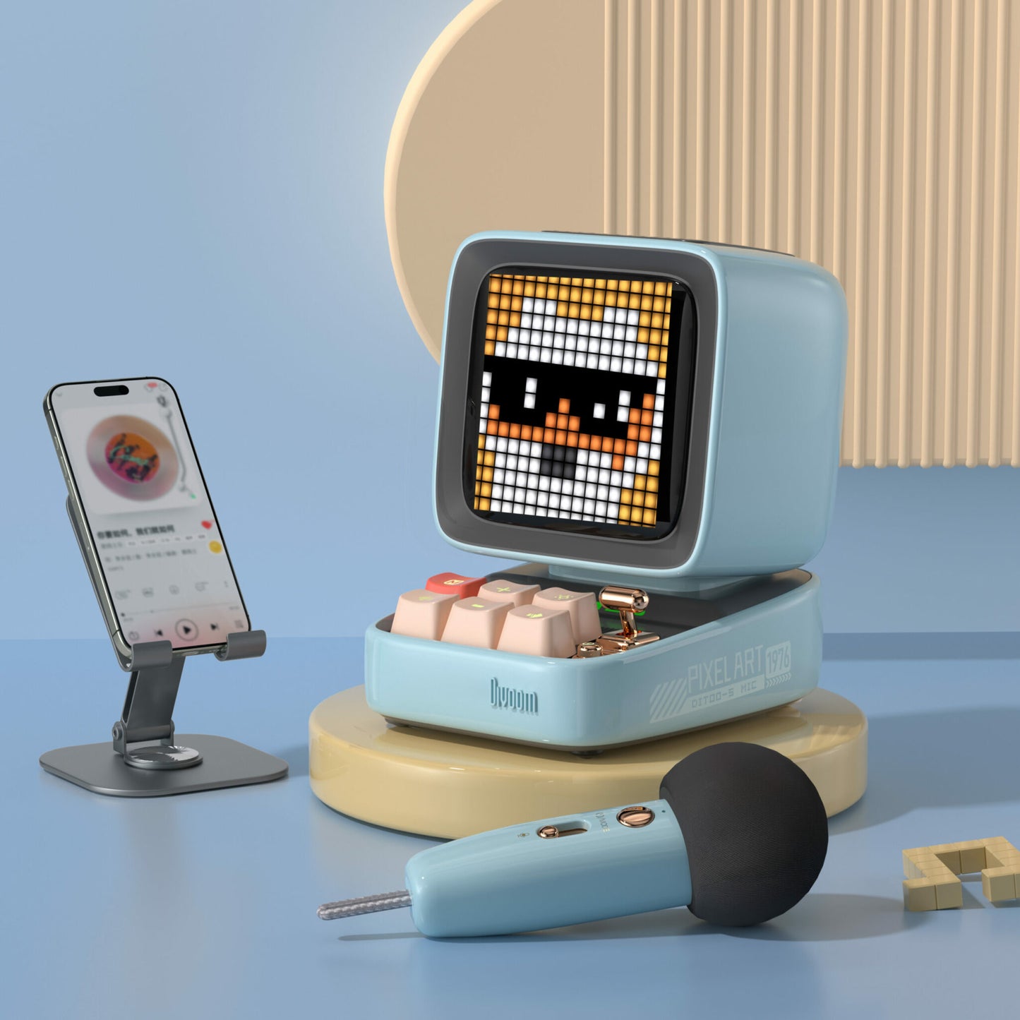 Enceinte Bluetooth Ditoo 5M — Pixel Art & Karaoké