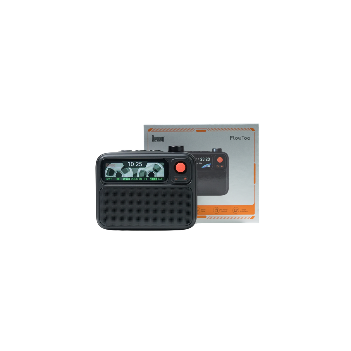 Divoom-FlowToo-Enceinte-Bruits Blancs-Bluetooth-Reveil