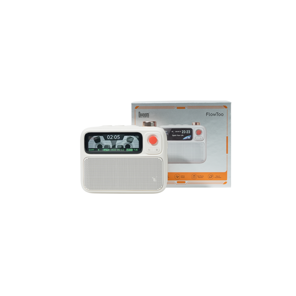 Divoom-FlowToo-Enceinte-Bruits Blancs-Bluetooth-Reveil