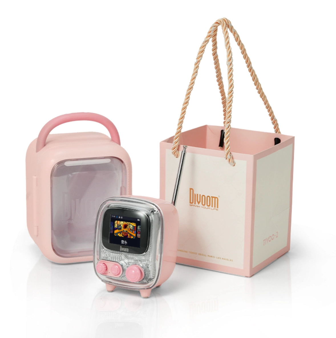 Divoom Tiivoo-2 Rose — L'Enceinte Radio