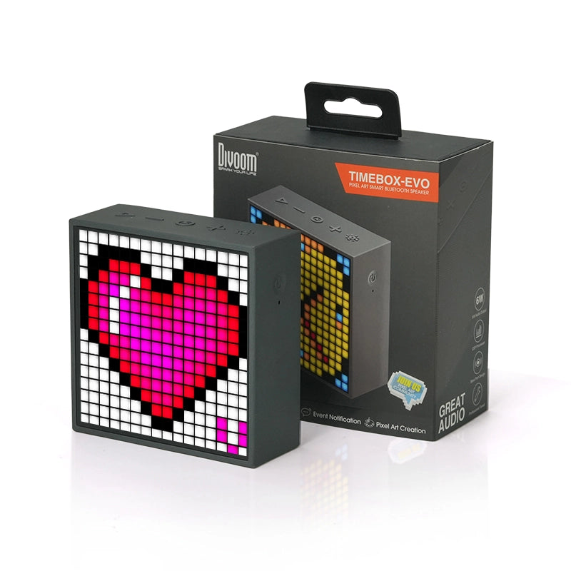 Divoom Timebox Evo — Enceinte Pixel Art Slim